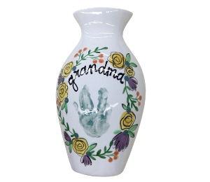 Camp Hill Floral Handprint Vase