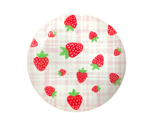 Camp Hill Strawberry Plaid Plate