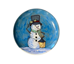 Camp Hill Rustic Glazed Snowman