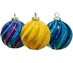 Camp Hill Jewel Toned Spiral Ornament