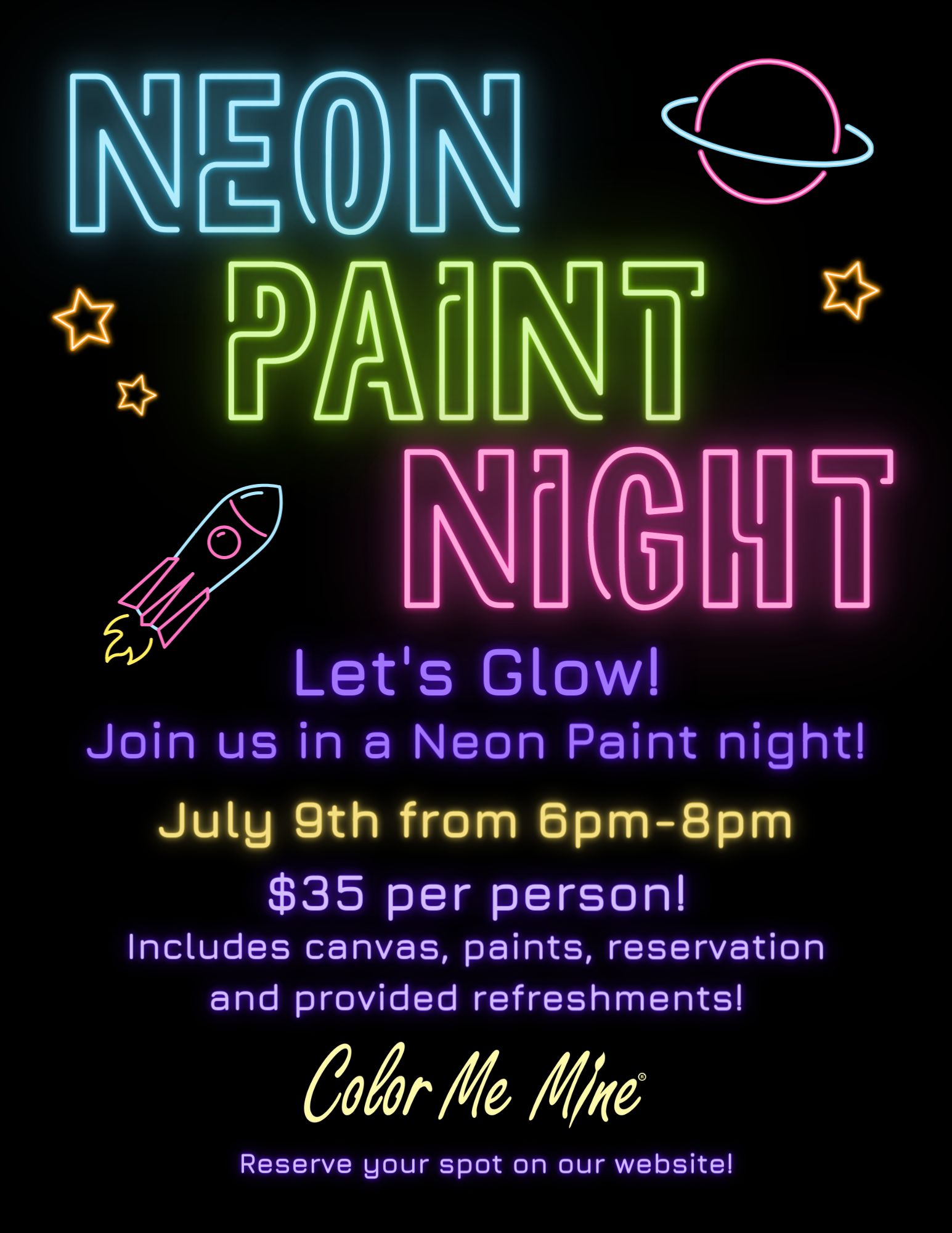 Neon Paint Night – Camp Hill